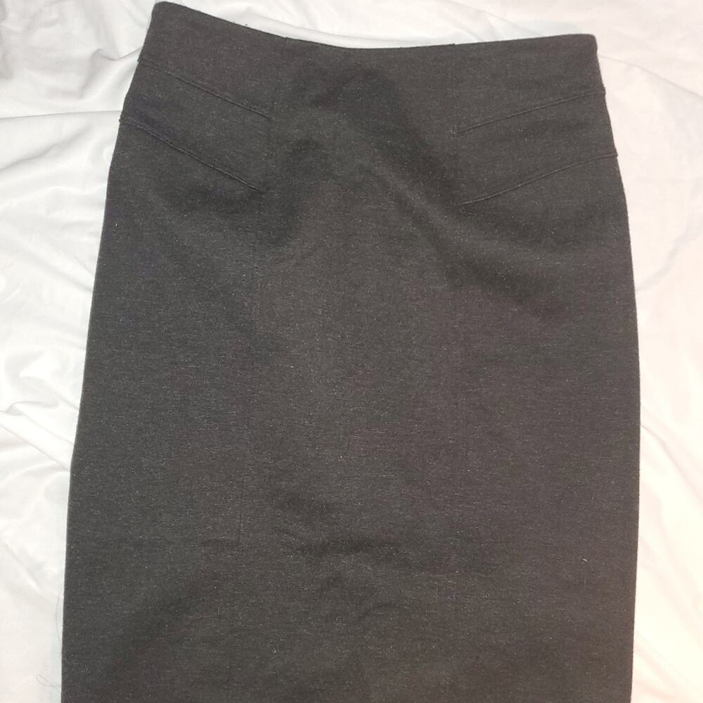 NY&C Fabulous Dark Gray Stretch Pencil Skirt  sz4